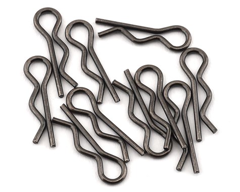 1up10302 5-6 Mm Body Clips Body Post, Black & Chrome - Pack Of 10