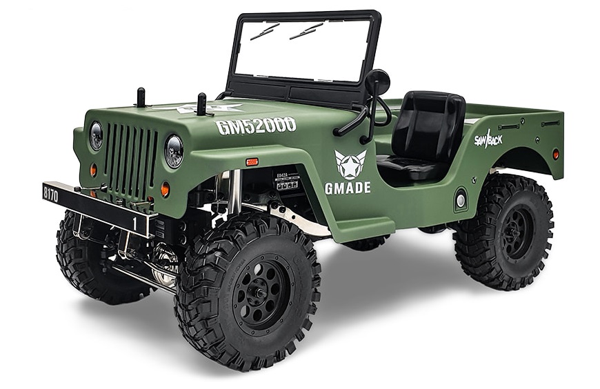 Gma52011 1-10th Scale Military Sawback Rtr 4wd Off-road Truck