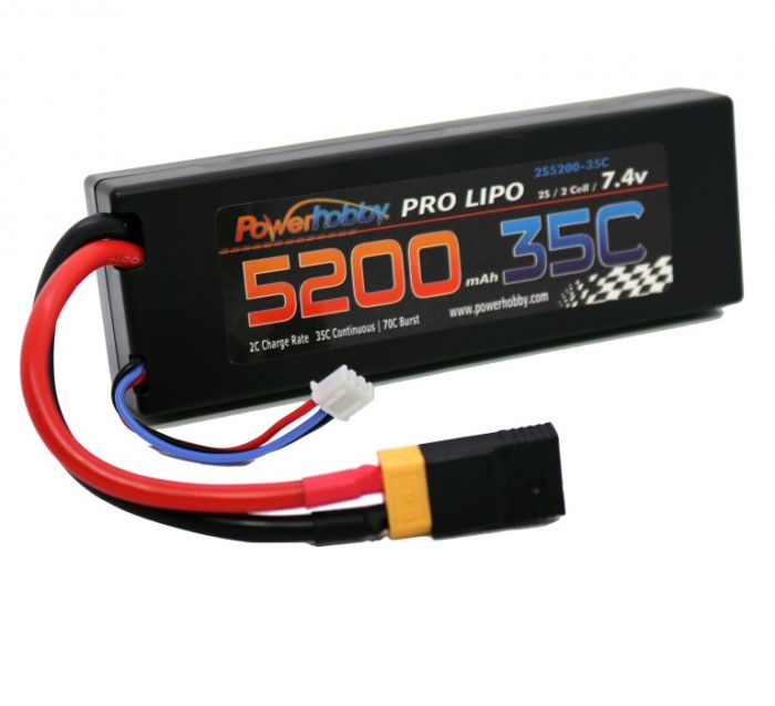 Phb2s520035cxt60apt 5200 Mah 7.4v 2s 35c Lipo Battery With Hardwired Xt60
