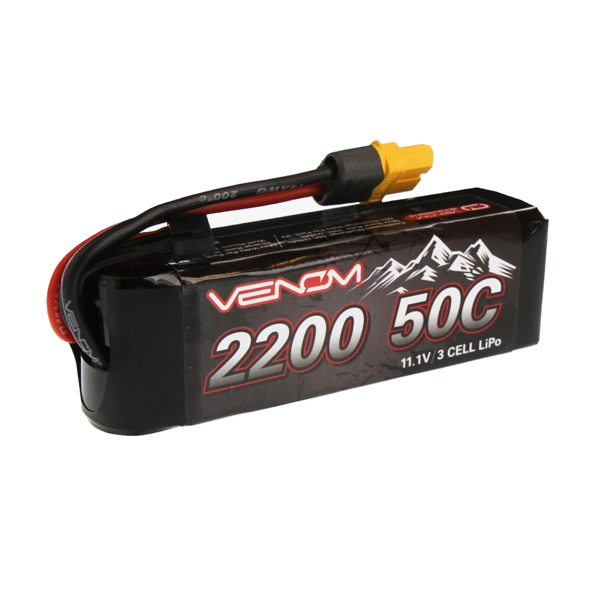 Vnr15190 50c 3s 2200 Mah 11.1v Lipo Battery With Universal 2.0 Plugs