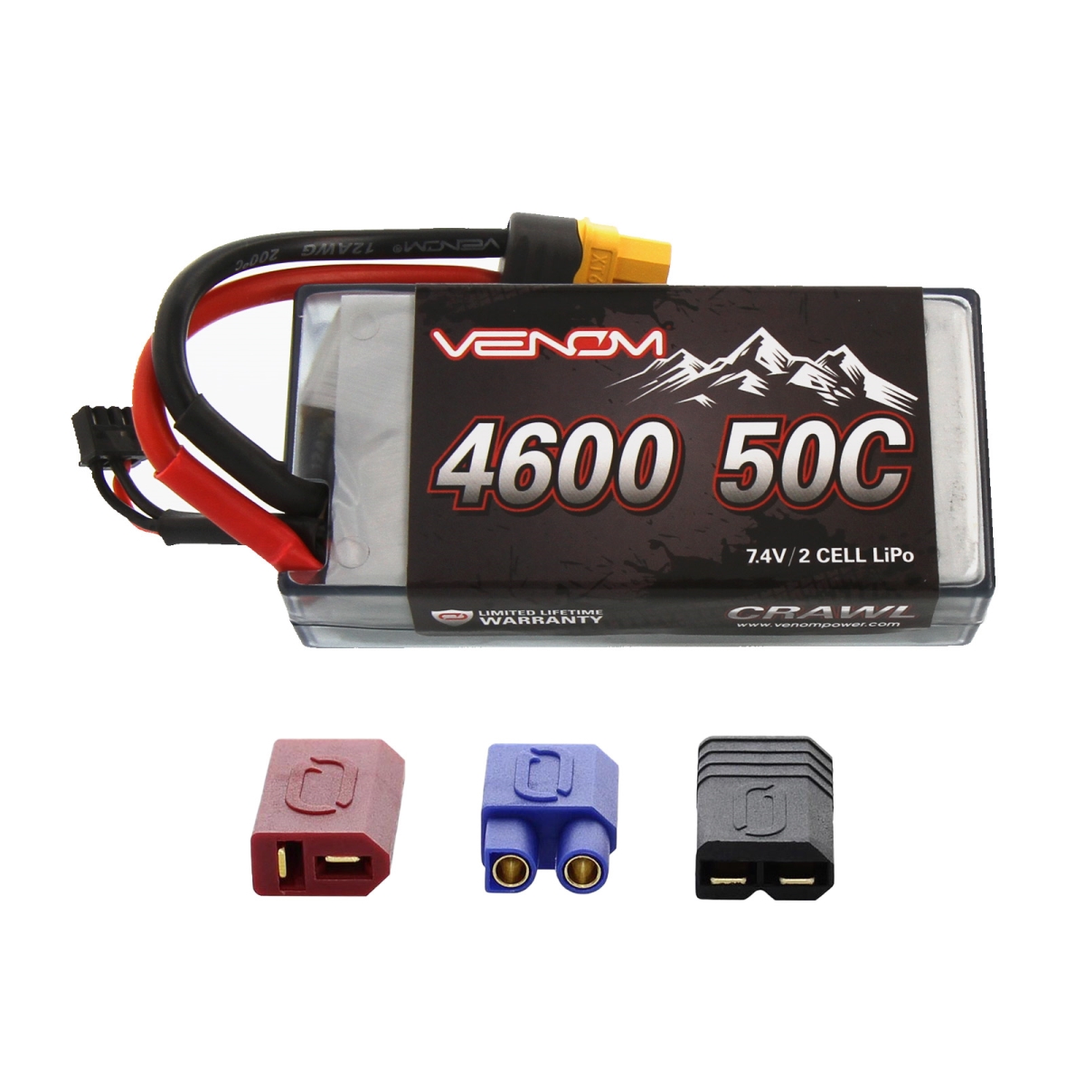 Vnr15202 50c 2s 4600 Mah 7.4v Lipo Short Hardcase Battery With Uni 2.0