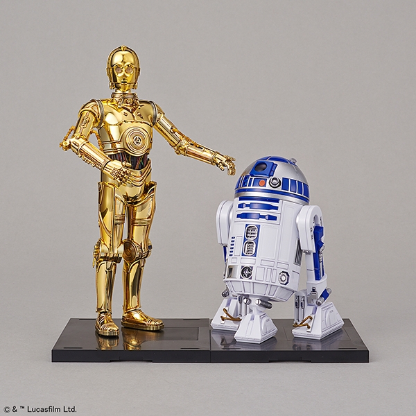 Ban223297 1 By 12 Scale C-3po & R2-d2 Model Kit, Star Wars Character Line