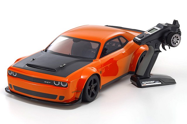 Kyo34107 1 By 8 Scale Inferno Gt2 Ve Dodge Challenger Srt Demon Readyset Touring Car, Go Mango