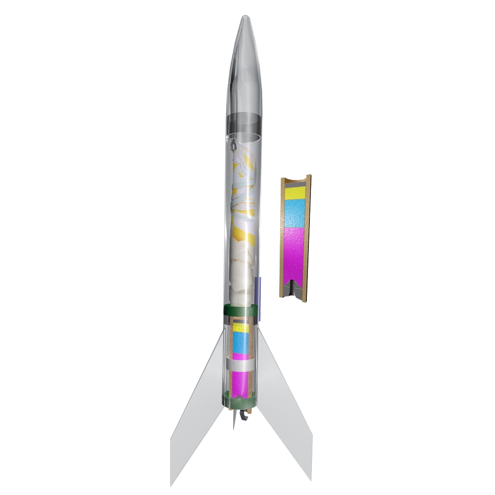 Est1207 Phantom Model Rocket Kit For Beginner