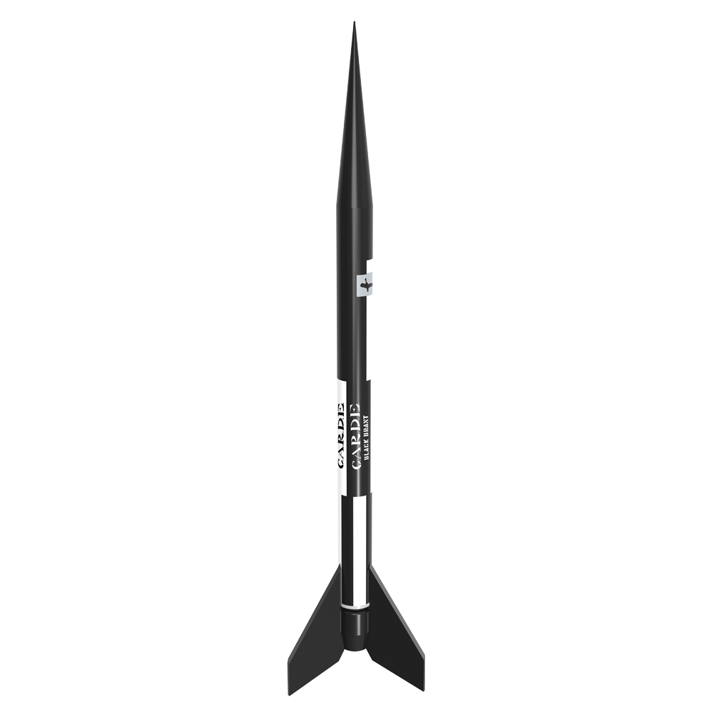 Est7243 Brant Ii Intermediate Model Rocket Kit, Black