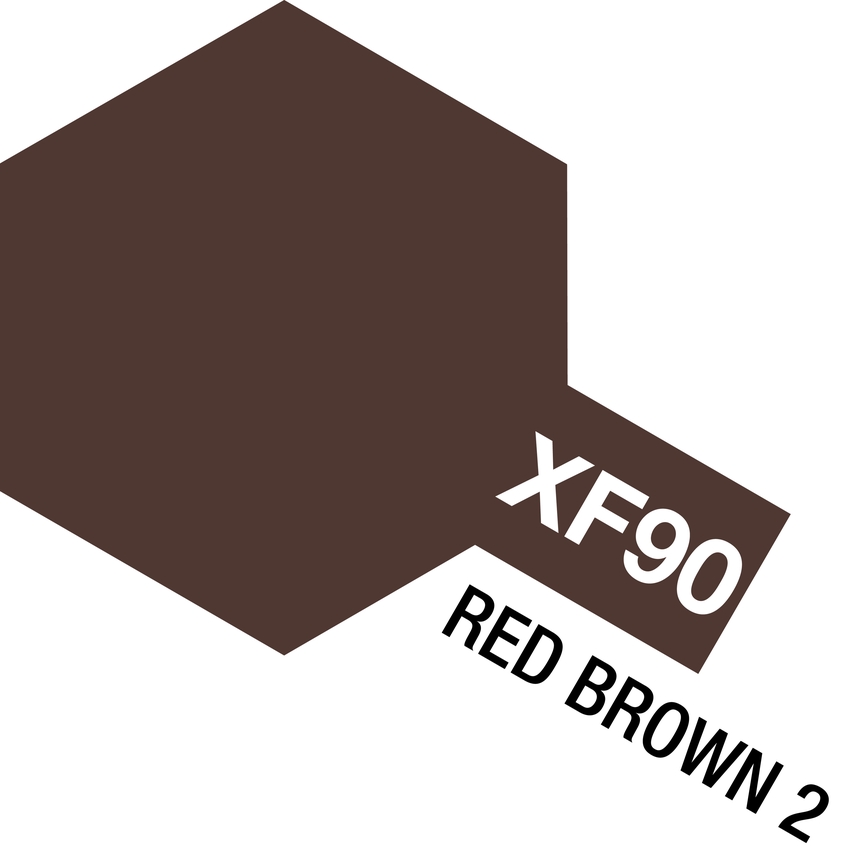 Tam81790 10 Ml Acrylic Mini Paint Bottle, Xf-90 Red Brown