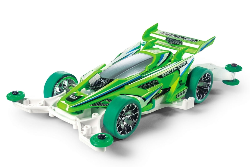 Tam95510 1 By 32 Scale Jr Dcr-02 Special Edition Kit With Ma Chassis, Flourescent Green