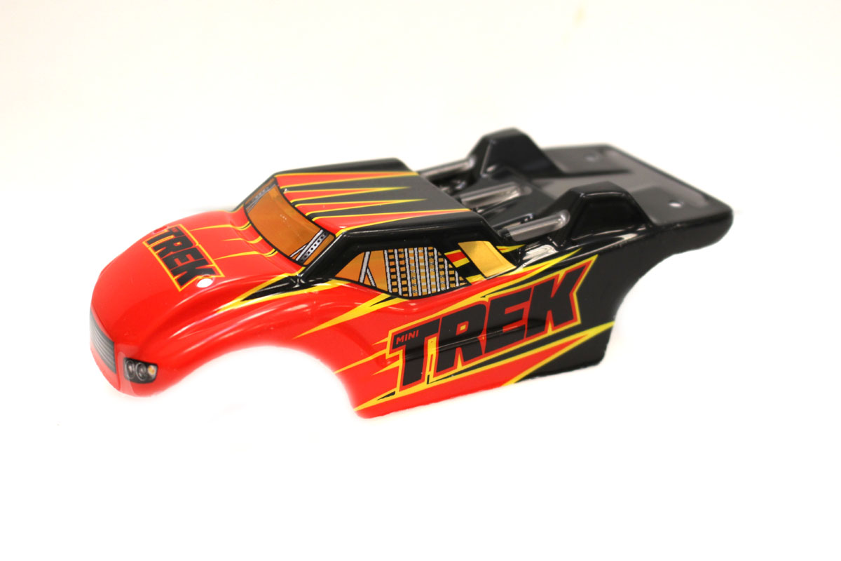 Printed Mini Body Trek Truck, Red