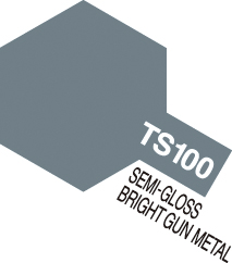 Tam85100 100 Ml Can Ts-100 Spray Lacquer, Bright Gun Metal