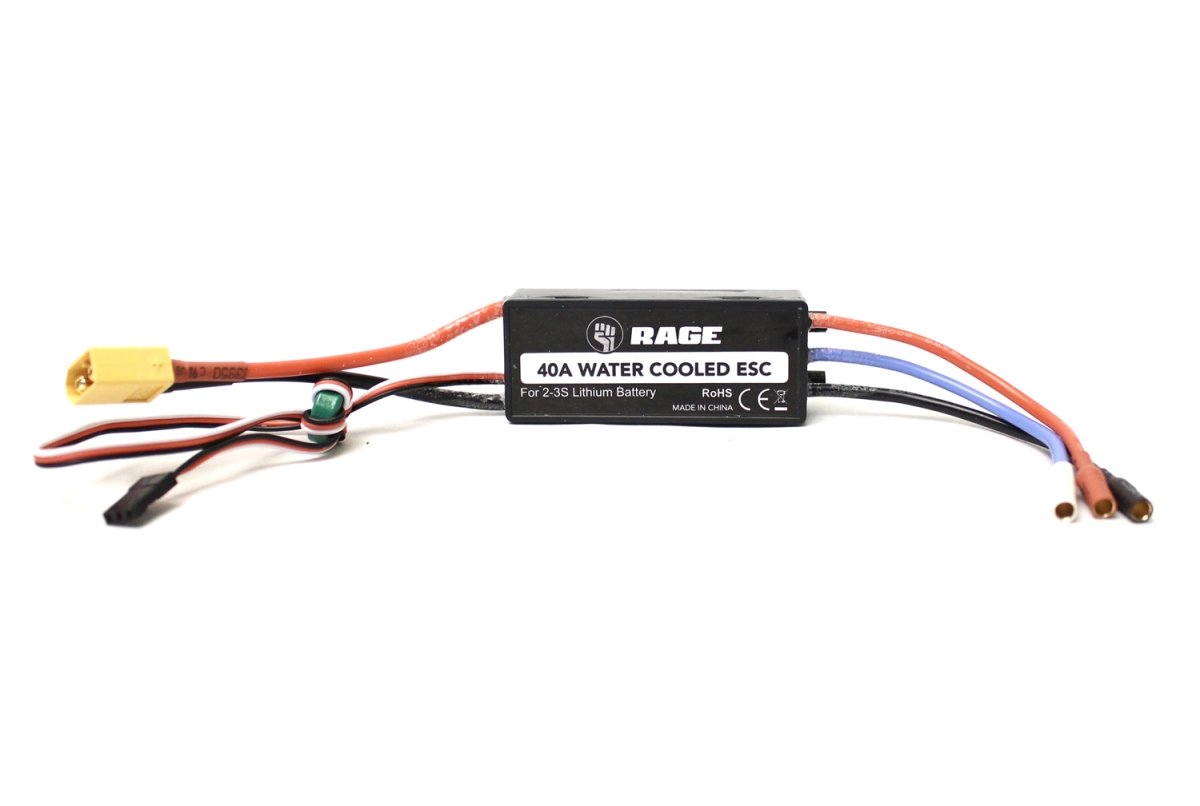 Rage Rc Rgrb1251 Super Cat Sc700bl Water-cooled 40a Brushless Esc