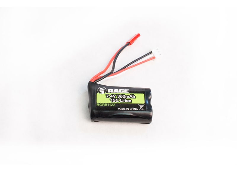 Rage Rc Rgrb1122 7.4v, 360mah Li Ion Battery - Aqua Dart
