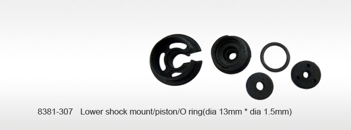 Dhk8381-307 13 X 1.5 Mm Lower Shock Mount & Piston With O-ring