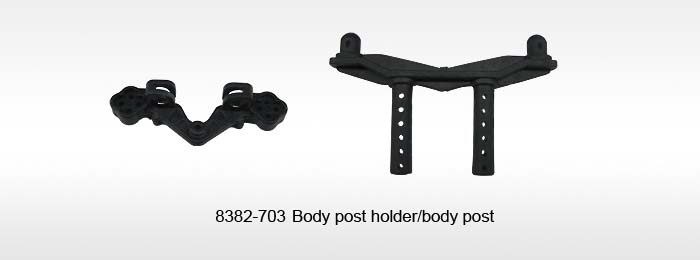 Dhk8382-703 Body Post Holder & Body Post - Hunter Brushless