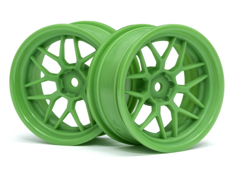 52 x 26 mm Tech 7 Wheel, Green - 2 Piece