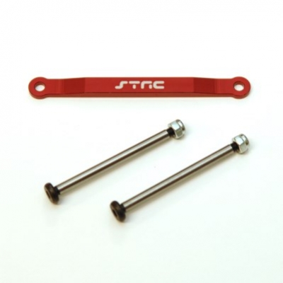 Concepts Sptst2532xr Front Hinge-pin Brace Kit With Lock-nut For Traxxas Rustler, Red