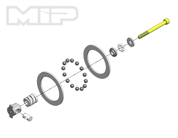 Mip Mip17095 Super Differential Carbide Rebuild Kit For All Team Associated 1 By 10