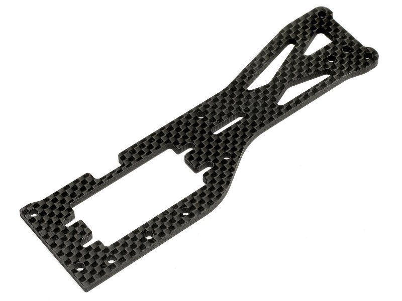Hpi101113 Upper Chassis Woven Graphite Trophy 3.5-4.6 Spare Parts Set, Black