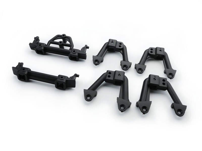 Cis15847 Front & Rear Bumper Mounts & Shock Hoops For Sca-1e Spare Parts Set, Black
