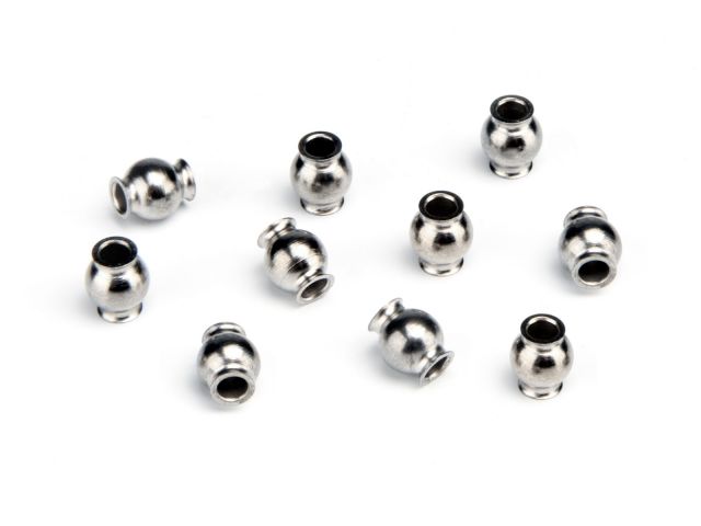 Hpi105468 3 X 6.8 X 8 Mm Pivot Ball Mini Trophy Spare Parts Set, Black - 10 Piece