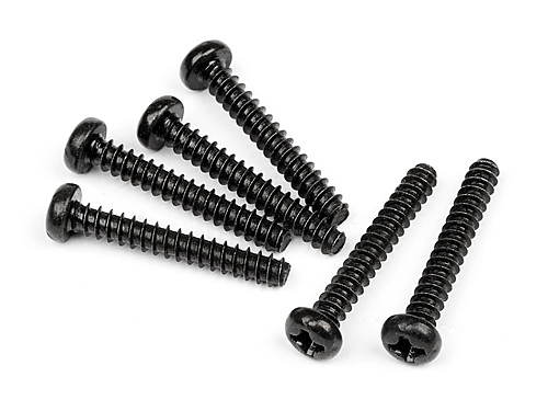 Hpi102847 M3 X 20 Mm Tapping Flanged Button Head Screw, 6 Piece