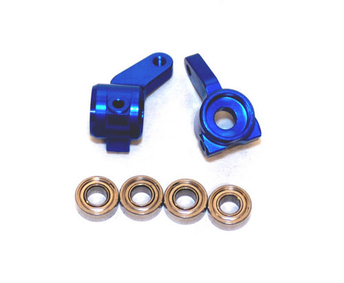 Concepts Sptst3636b Oversized Front Knuckles With Bearings - Blue For Traxxas Bandit & Stampede
