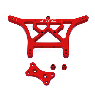 Concepts Sptst3638r 6 Mm Heavy Duty Rear Shock Tower - Red For Traxxas Rustler & Stampede