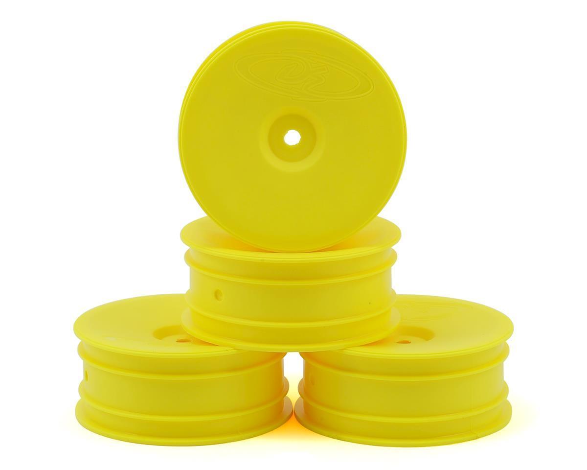 Dersb4afy Speedline Buggy Wheels, Yellow - 4 Piece For Associated B6, Kyosho Rb6 & Front