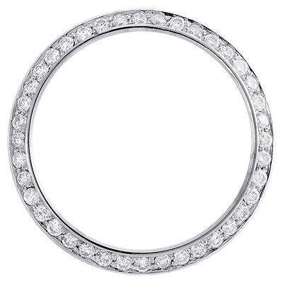 40187 3.25 Ct Gents Diamond Bezel To Fit Rolex Date Adjustable Watch