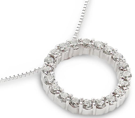 1064 5 Ct Circle Of Life Diamond Pendant With Chain