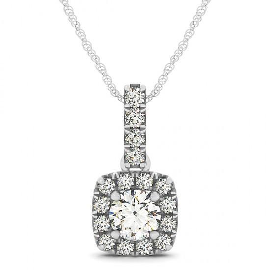 11160 1.75 Ct Sparkling Round Diamonds Pendant Without Chain - 14k Gold