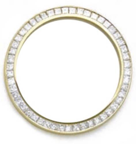 41221 2.5 Carat Custom Princess Diamond Bezel To Fit Rolex Datejust Watch
