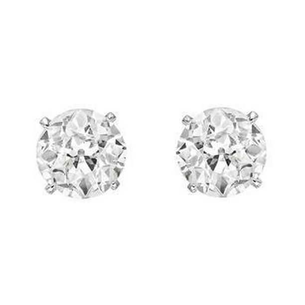 UPC 740078075660 product image for 63928 1.60 CT Old Miner Diamond Stud Earring, 14K White Gold | upcitemdb.com