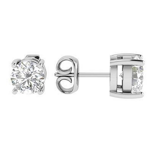 UPC 740078557869 product image for 51431 1.5 CT Round Diamond Womens Gold Stud Earrings | upcitemdb.com
