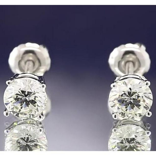 UPC 740078740902 product image for 59817 Four Prong 1.50 CT Round Diamond Stud Earring | upcitemdb.com