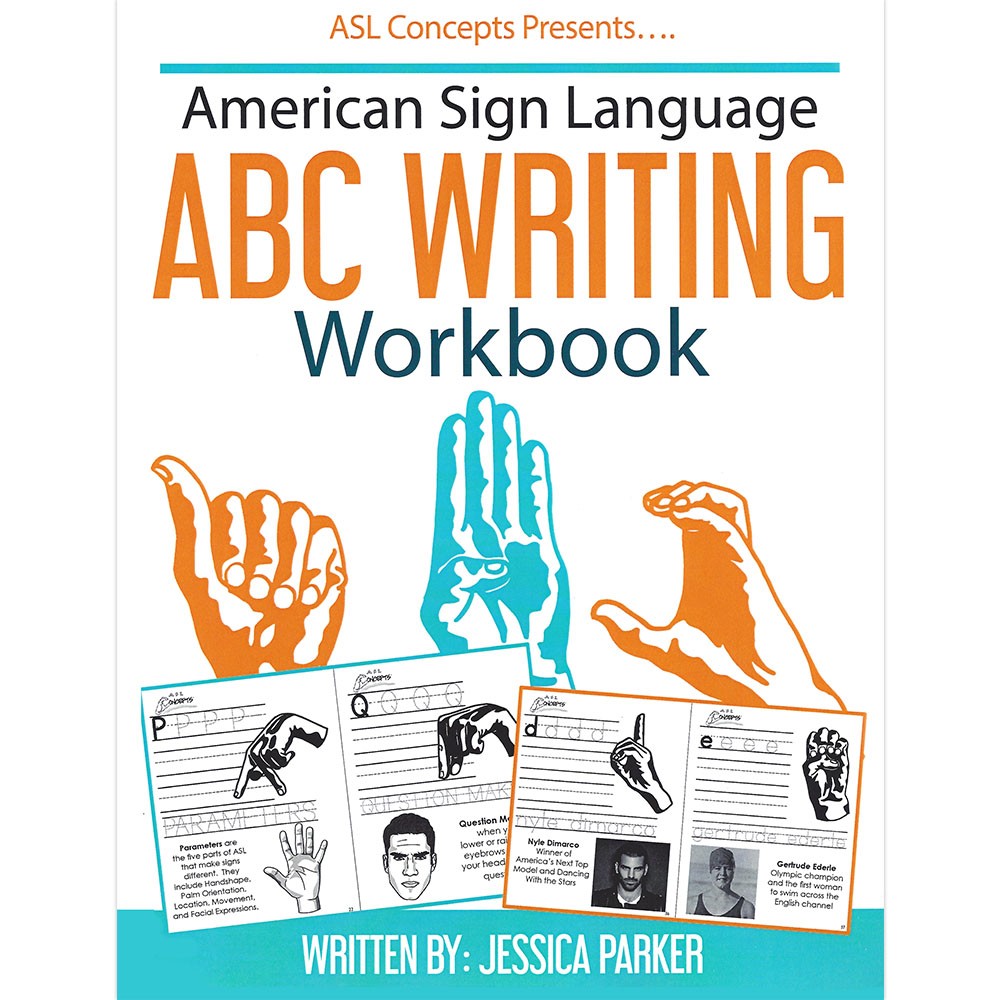 Harriscommunications B1353 American Sign Language Abc Writing Workbook