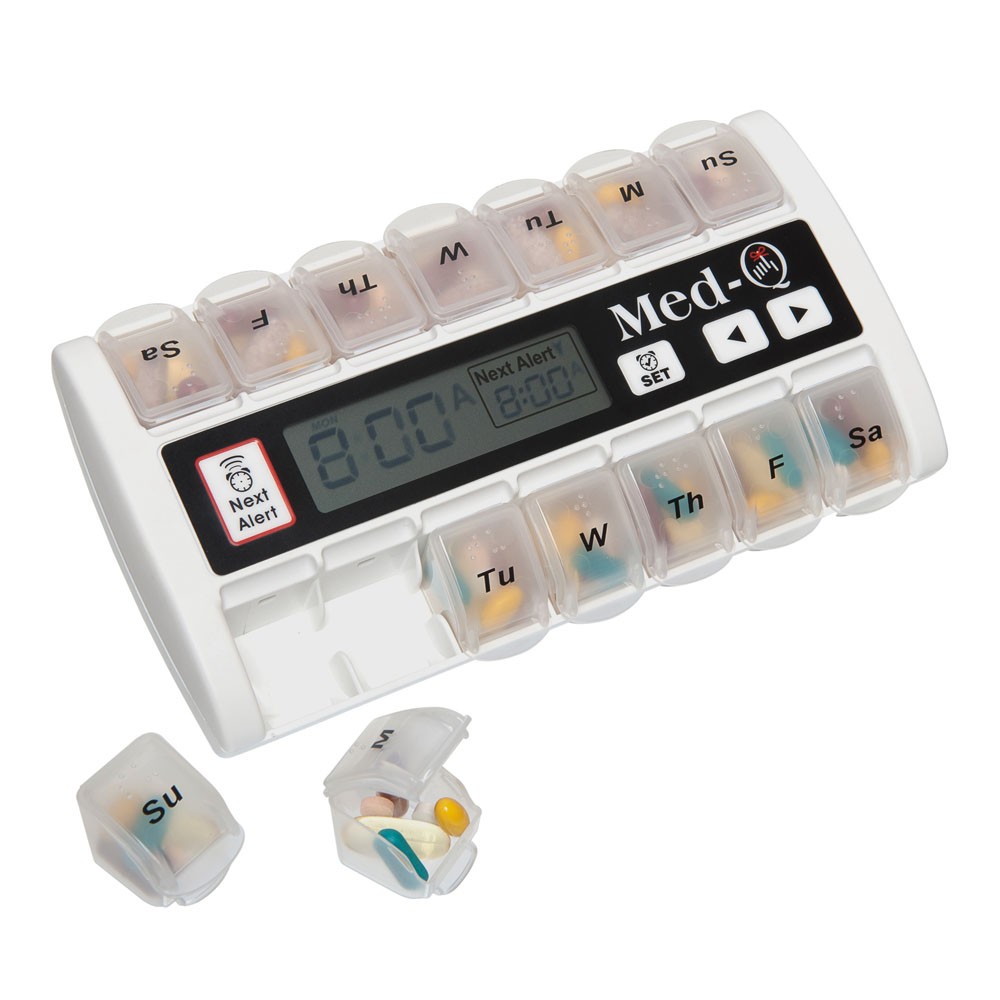 Hc-medq-wh Automatic Pill Dispenser - White