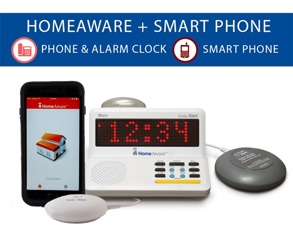 Sa-ha360mvspt The Homeaware Smartphone Signaler -wire Line & Mobile Phone Signaler With Bed Shaker