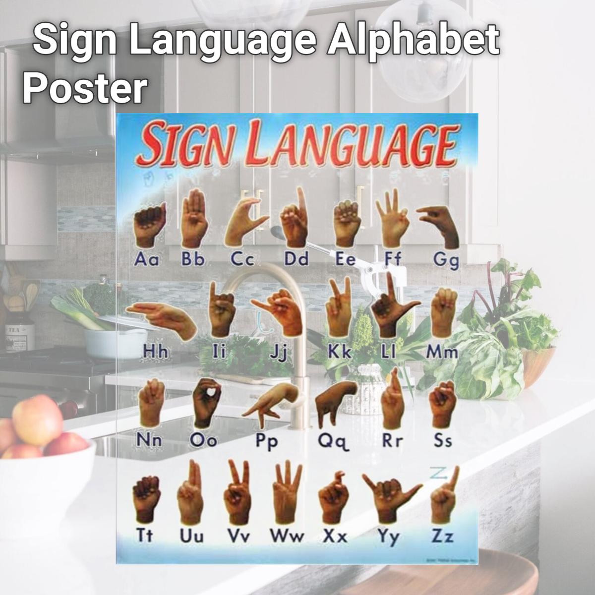 Picture of Cicso Independent N173 Sign Language Alphabet Poster