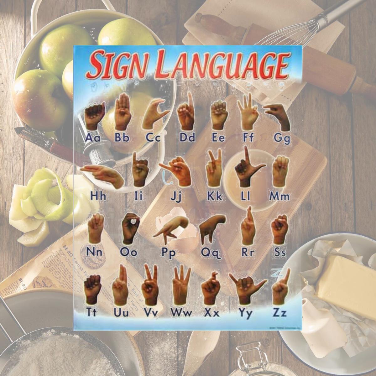Picture of Cicso Independent N173 Sign Language Alphabet Poster