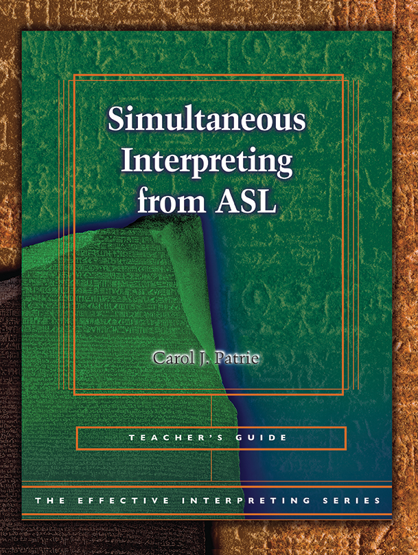 Bdvd228 Asl Simultaneous Interpreting Teacher Guide Set