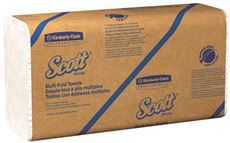 Kimberly Clark 116429 Scott Multifold Paper Towels, 250 Towels Per Pack & 16 Packs Per Case