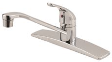 3558132 Single Lever Kitchen Faucet With 4 Hole Mount, Less Spray, Chrome - Lead Free 1.75 Gpm