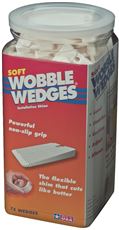 302166 Soft Wobble Wedges, 75 Pack - White