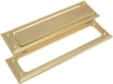 900229 Mail Slot, Polished Brass