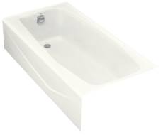 108570 Villager Alcove Bathtub With Integral Apron & Left-hand Drain, 60 X 31 In. - White