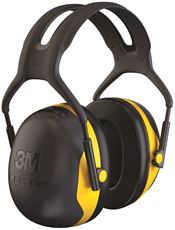 2496324 Peltor X-series Over The Head Earmuff With Headband X2a & 37271, Black & Yellow