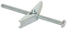 Hodell-natco Industries 801332 Toggle Bolts Round Head Spring Wing, 0.125 X 3 In. - 50 Per Pack