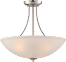 2493772 18 In. 3-light Pendant Fixture, Polished Chrome