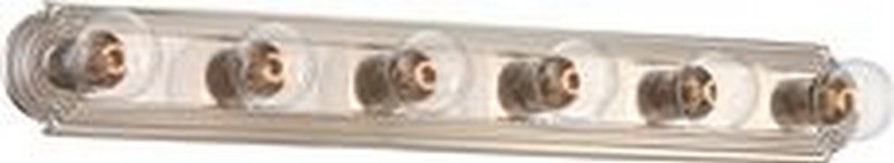 2493777 Beveled Edge Vanity Fixture, Brushed Nickel, 36 X 4- 0.5 In., Uses 100-watt Incandescent Medium Base Lamps