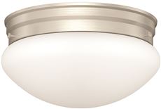 2487033 9.5 In. Mushroom Ceiling Fixture For Uses 2 60-watt Incandescent Medium Base Lamps - Brushed Nickel
